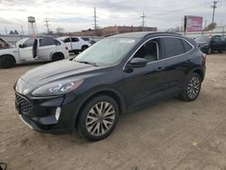 Salvage cars for sale at Chicago Heights, IL auction: 2022 Ford Escape Titanium