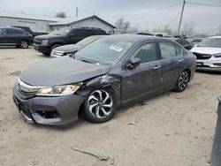 Salvage cars for sale at Pekin, IL auction: 2017 Honda Accord EXL