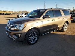 Salvage cars for sale at Colorado Springs, CO auction: 2018 Ford Expedition Max Limited