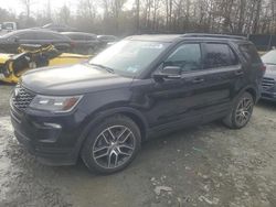 Ford Explorer salvage cars for sale: 2019 Ford Explorer Sport