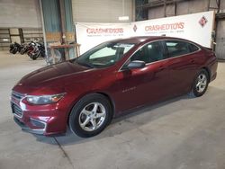 Chevrolet Malibu ls salvage cars for sale: 2016 Chevrolet Malibu LS