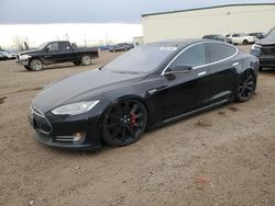 Salvage cars for sale at Rocky View County, AB auction: 2014 Tesla Model S