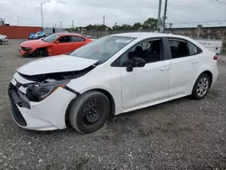 Salvage cars for sale at Homestead, FL auction: 2022 Toyota Corolla LE