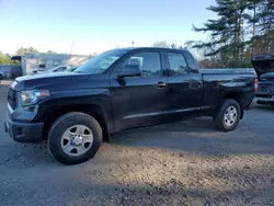 Salvage cars for sale from Copart Lyman, ME: 2018 Toyota Tundra Double Cab SR