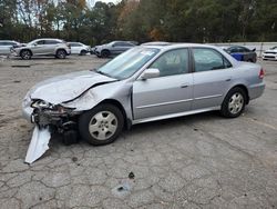 Salvage cars for sale at Austell, GA auction: 2002 Honda Accord EX