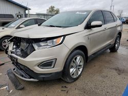 Salvage cars for sale at Pekin, IL auction: 2017 Ford Edge SEL