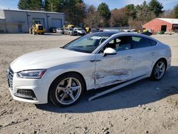 Salvage cars for sale at Mendon, MA auction: 2018 Audi A5 Premium Plus S-Line