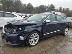 Salvage cars for sale at Mendon, MA auction: 2016 Chevrolet Impala LTZ