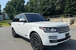 Land Rover salvage cars for sale: 2016 Land Rover Range Rover Supercharged