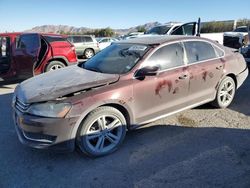 Salvage cars for sale at Las Vegas, NV auction: 2014 Volkswagen Passat SE