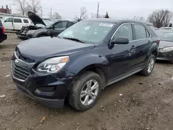 Salvage cars for sale at Lansing, MI auction: 2017 Chevrolet Equinox LS