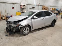 Salvage cars for sale from Copart Milwaukee, WI: 2017 Toyota Corolla L