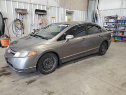 Salvage cars for sale at Mcfarland, WI auction: 2008 Honda Civic LX