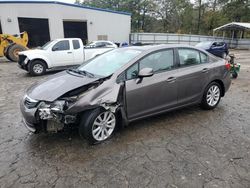 Salvage cars for sale at Austell, GA auction: 2012 Honda Civic EXL