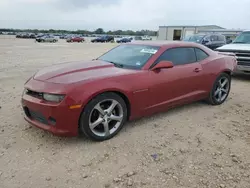 Salvage cars for sale at San Antonio, TX auction: 2014 Chevrolet Camaro LT