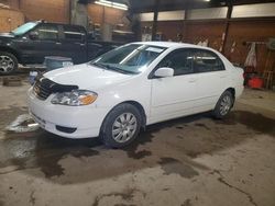 Salvage cars for sale at Ebensburg, PA auction: 2003 Toyota Corolla CE