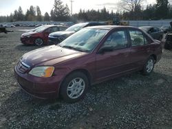 Honda salvage cars for sale: 2002 Honda Civic LX