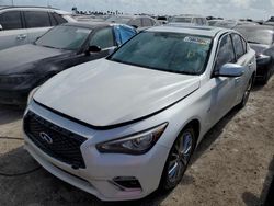 Infiniti Vehiculos salvage en venta: 2018 Infiniti Q50 Luxe