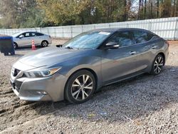 Salvage cars for sale at Knightdale, NC auction: 2017 Nissan Maxima 3.5S