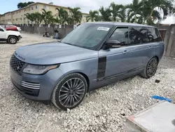 Salvage cars for sale at Opa Locka, FL auction: 2019 Land Rover Range Rover Autobiography