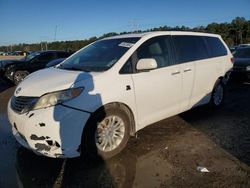 Salvage cars for sale at Greenwell Springs, LA auction: 2012 Toyota Sienna XLE