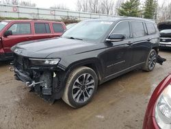 Salvage cars for sale at Davison, MI auction: 2022 Jeep Grand Cherokee L Overland