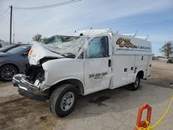 Salvage trucks for sale at Pekin, IL auction: 2022 Chevrolet Express G3500