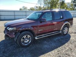 Salvage cars for sale at Gastonia, NC auction: 2007 Ford Explorer Eddie Bauer