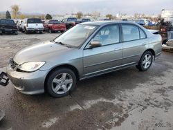 Honda Civic ex salvage cars for sale: 2004 Honda Civic EX