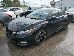 Nissan salvage cars for sale: 2021 Nissan Sentra SR