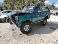 Salvage cars for sale at Ocala, FL auction: 1996 Ford Bronco U100