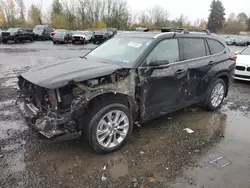 Vehiculos salvage en venta de Copart Portland, OR: 2022 Toyota Highlander Hybrid Limited