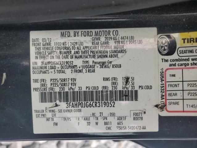 2012 Ford Fusion SEL