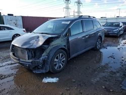 Salvage cars for sale at Elgin, IL auction: 2014 Honda Odyssey Touring