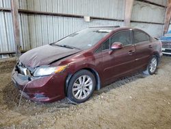 Salvage cars for sale at Houston, TX auction: 2012 Honda Civic EX