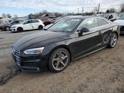 Salvage cars for sale at Hillsborough, NJ auction: 2018 Audi A5 Premium S Line