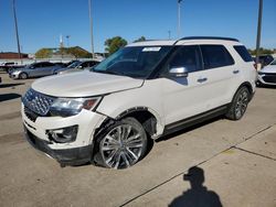 Salvage cars for sale at Oklahoma City, OK auction: 2016 Ford Explorer Platinum