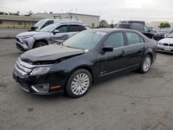 Salvage cars for sale at Martinez, CA auction: 2012 Ford Fusion Hybrid