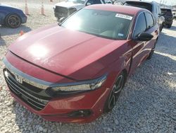 Salvage cars for sale at Taylor, TX auction: 2022 Honda Accord Hybrid Sport