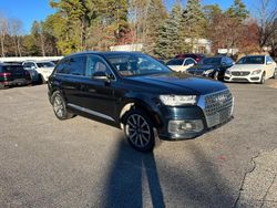 Salvage cars for sale at North Billerica, MA auction: 2017 Audi Q7 Premium Plus