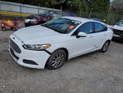 Salvage cars for sale at Greenwell Springs, LA auction: 2015 Ford Fusion S