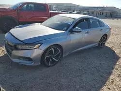 Salvage cars for sale at San Antonio, TX auction: 2018 Honda Accord Sport