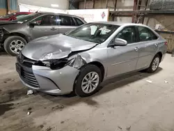 Salvage cars for sale at Eldridge, IA auction: 2017 Toyota Camry LE