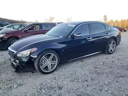 Salvage cars for sale at West Warren, MA auction: 2017 Infiniti Q70 3.7