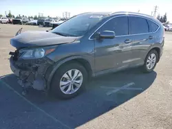 Salvage cars for sale at Rancho Cucamonga, CA auction: 2012 Honda CR-V EXL