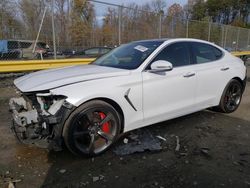 Salvage cars for sale at Waldorf, MD auction: 2019 Genesis G70 Elite