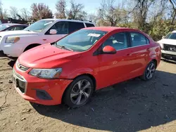 Chevrolet Vehiculos salvage en venta: 2017 Chevrolet Sonic Premier