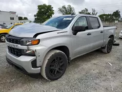 Chevrolet Silverado c1500 Custom Vehiculos salvage en venta: 2021 Chevrolet Silverado C1500 Custom