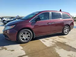 Salvage cars for sale at Grand Prairie, TX auction: 2013 Honda Odyssey EXL