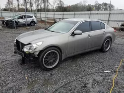 Vehiculos salvage en venta de Copart Spartanburg, SC: 2008 Infiniti G35